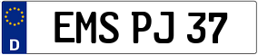Trailer License Plate